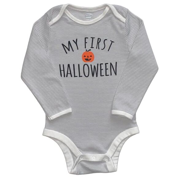 Old Navy Baby Boy Halloween Shirt Long Sleeve Bodysuit Jumpsuit 2pc Set, 18-24M - Picture 2 of 5